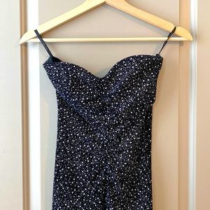 Vintage Jessica McClintock Black Stretch Gown